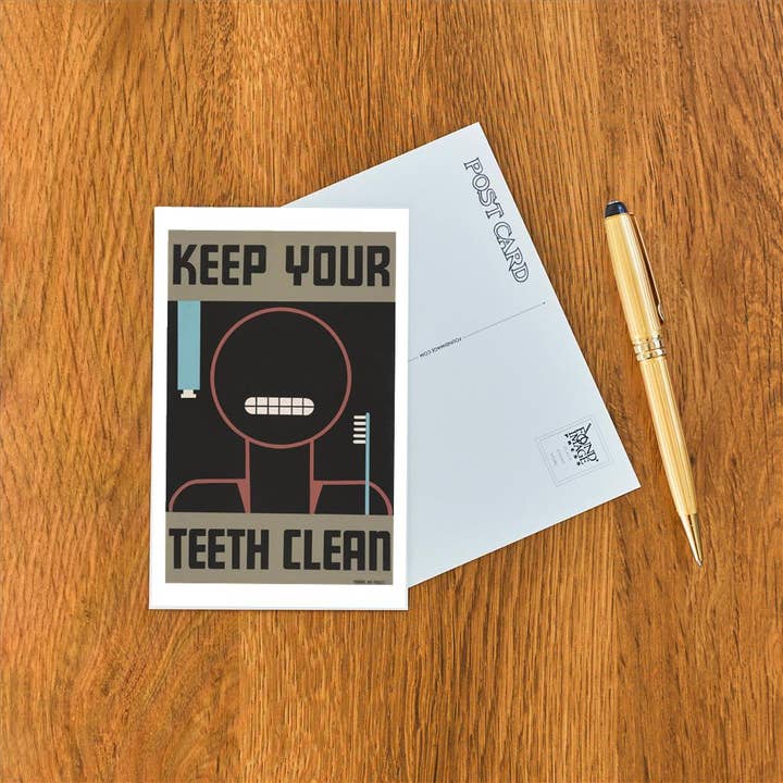 Found Image Press - Wholesale Postcard - Postcard AM-775 Keep Your Teeth Clean1