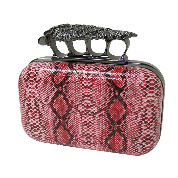 Skull/wing Hardcase Box Clutch for wholesale by JNBFASHION.COM