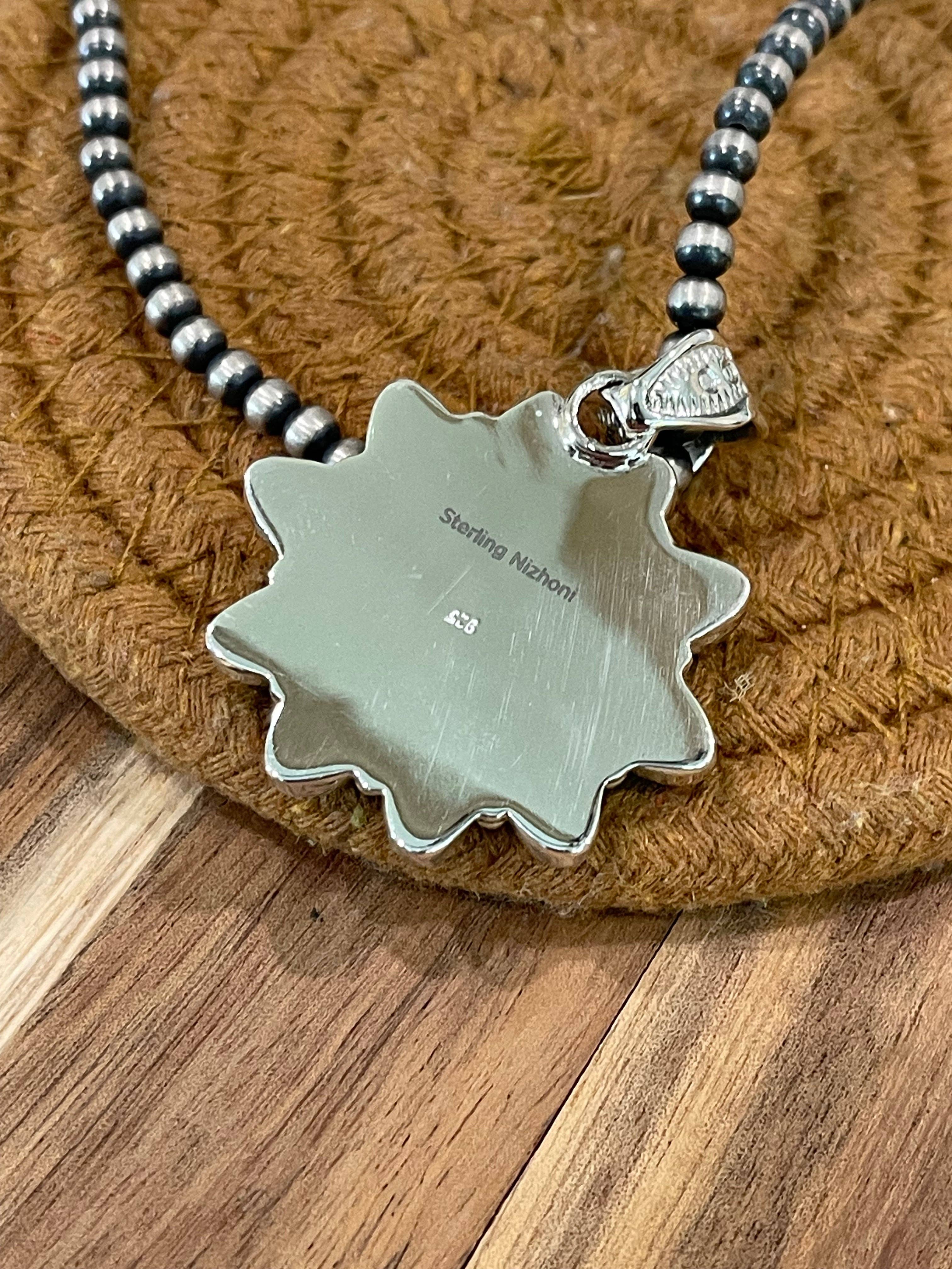 Nizhonitradersllc - Wholesale Individual Charm/Pendant - Handcrafted Sterling Silver, Turquoise & Palomino Cluster Pendant4