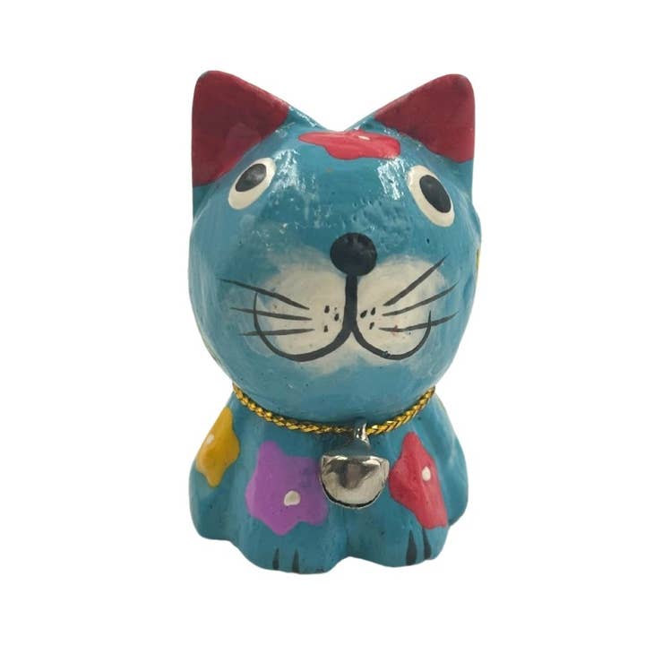 Earths Elements Wholesale - Wholesale Retailer Sample - Home Decor - Wood Cat Figurines, Set of 54