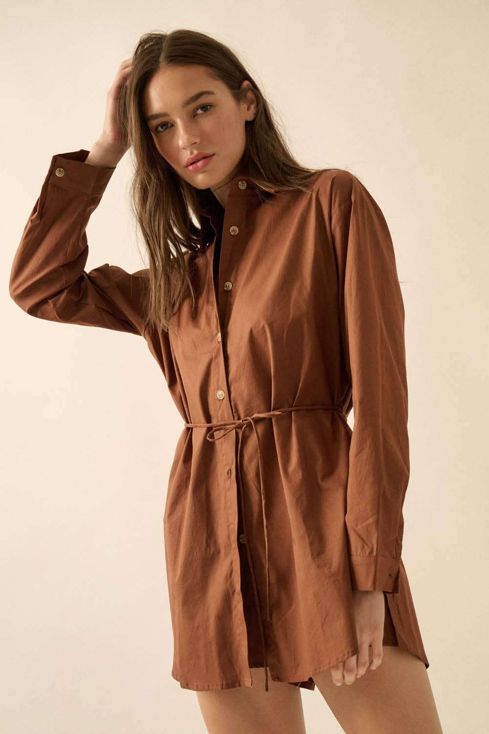 Promesa USA - Wholesale Romper - Women's - Solid Collar-Neck Layered Yoke-Back Romper15