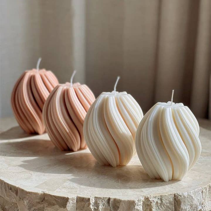 Lucerna Candles US - Wholesale Pillar Candle - Swirl Soy Wax Candle4