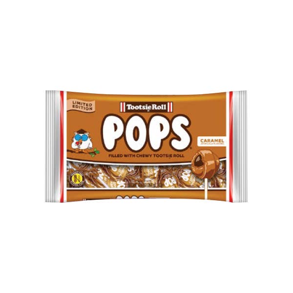 Grandpa Joe's Candy Shop - Wholesale Lollipop - Limited Addition Caramel Tootsie Pops, 12.6oz Bag, 12ct