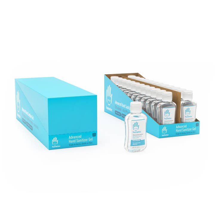 Humetec Advanced Hand Sanitizer 2 oz - (24 Bottle Display) for wholesale by Humetec