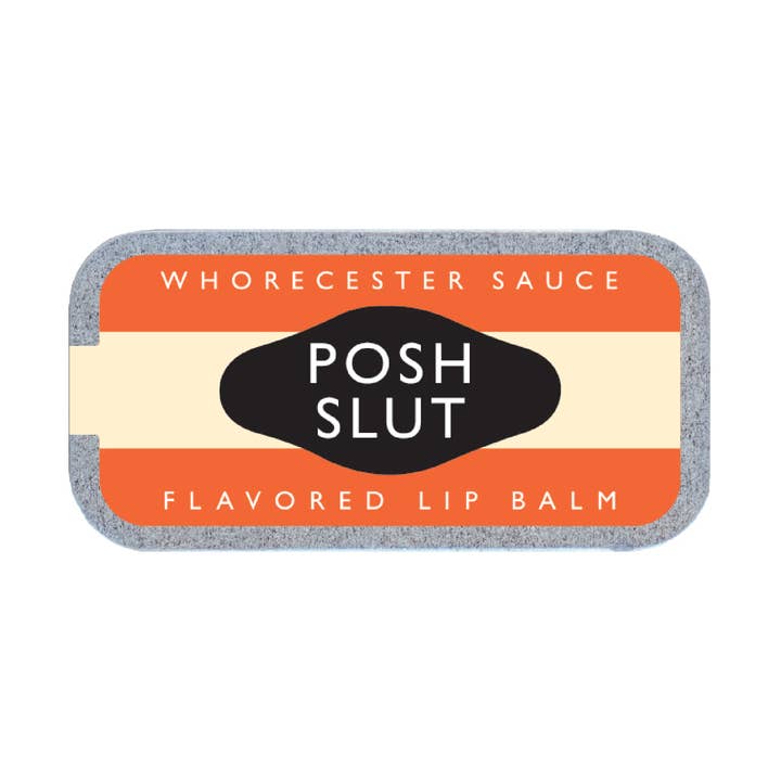 Whiskey River Soap Co. - Wholesale Lip Balm - Posh Slut Lip Balm | Funny Old School Tin3