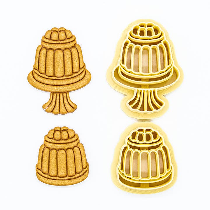 Jelly Cake-02 Printed Polymer Clay Cookie Cutter for wholesale by Juno 3D