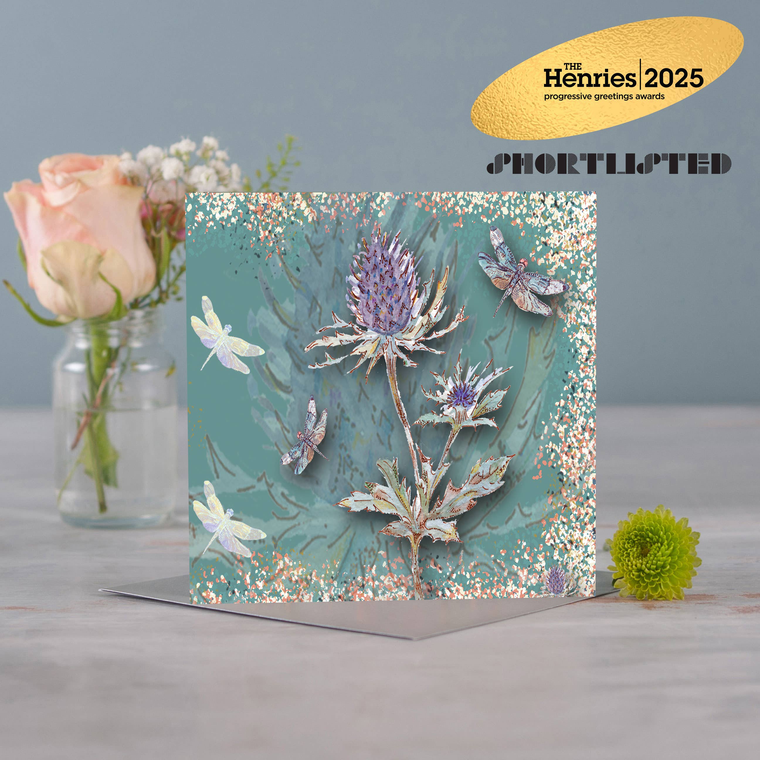 Claire Louise – Engroshandel Fødselsdagskort – Thistle lykønskningskort       0