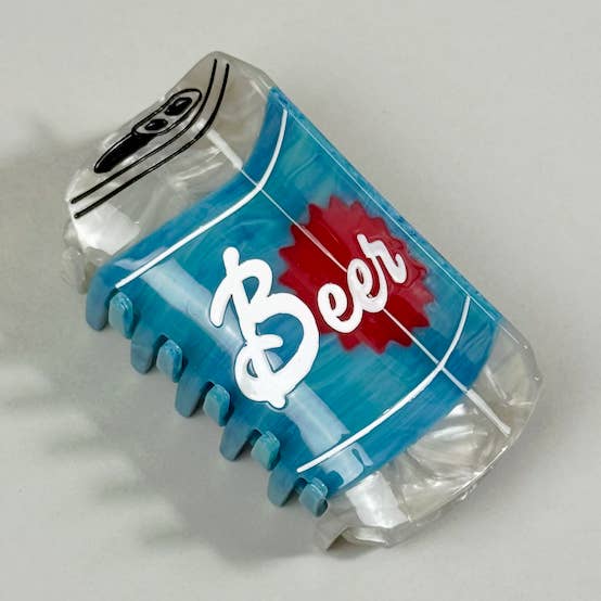 Beer Can Hair Claw for wholesale by Peach Beast