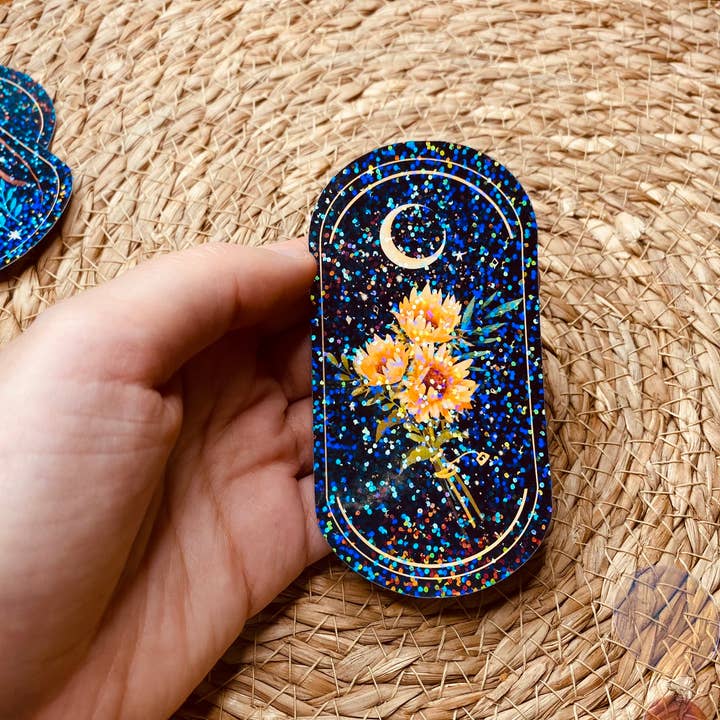 Split Moon Studios - Wholesale Sticker - Beetle Bug Holographic Vinyl Stickers - Bullet Journal