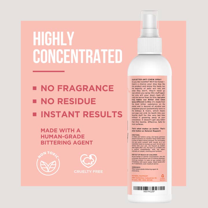 Natural Rapport - Wholesale Pet Spray - Dog - The Only Bitter Anti Chew Spray Dogs May Need4