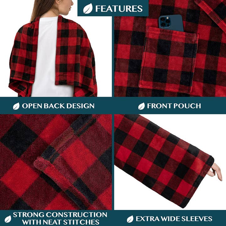 Pavilia - Vendita all'ingrosso Plaid - Coperta con maniche - Tasca applicata102