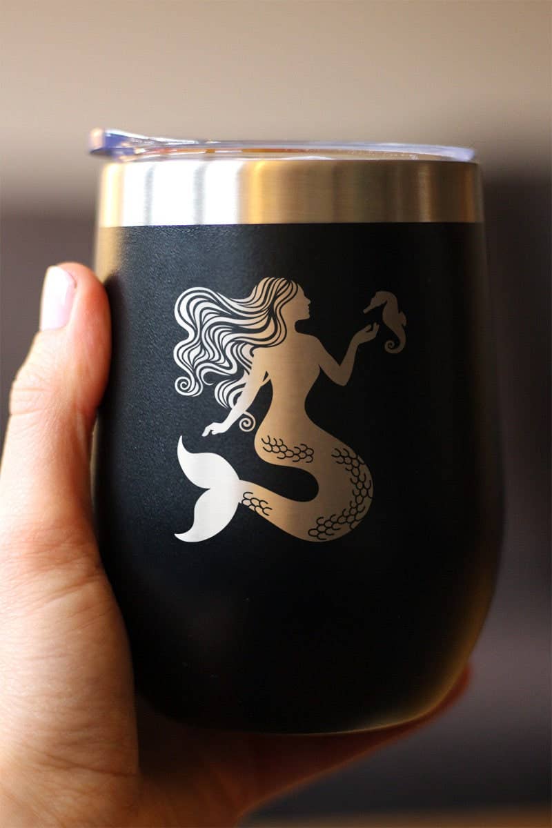 bevvee - Wholesale Insulated Mug/Tumbler - Mermaid Insulated Wine Tumbler - Beach Gifts and Decor4