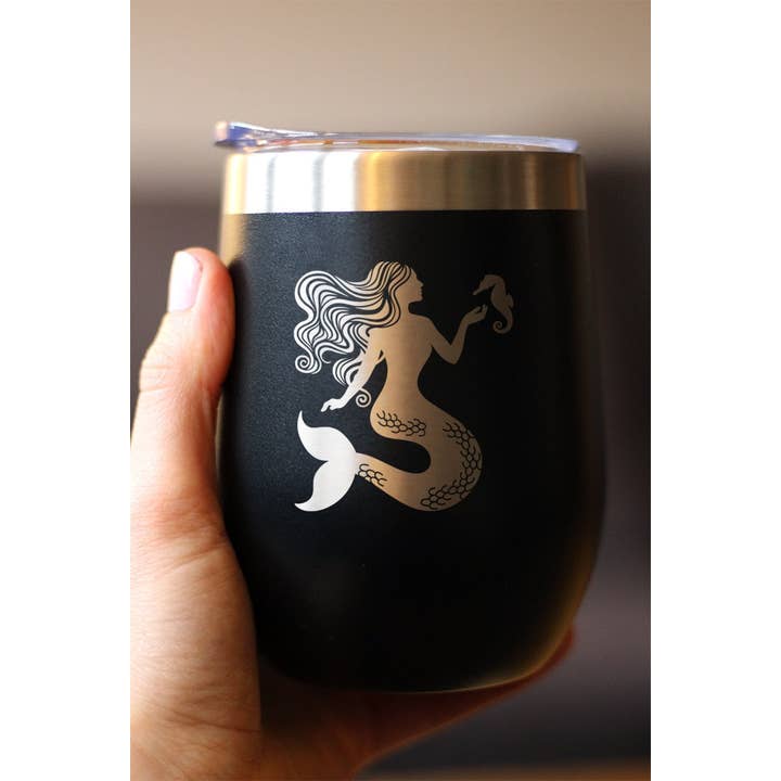 bevvee - Wholesale Insulated Mug/Tumbler - Mermaid Insulated Wine Tumbler - Beach Gifts and Decor4