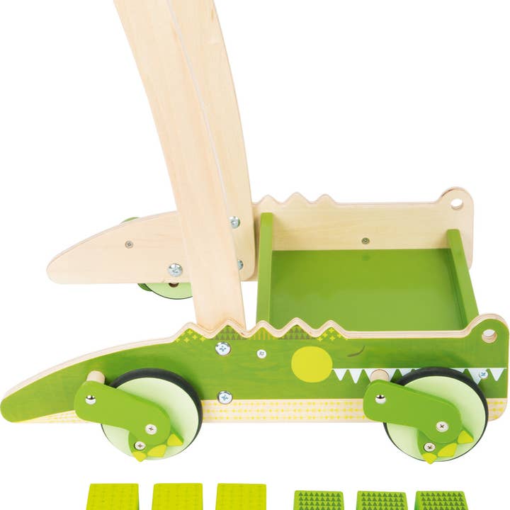 small foot – Engroshandel Trælegetøj - Børn – Crocodile Walker | Gåstol | Træ1