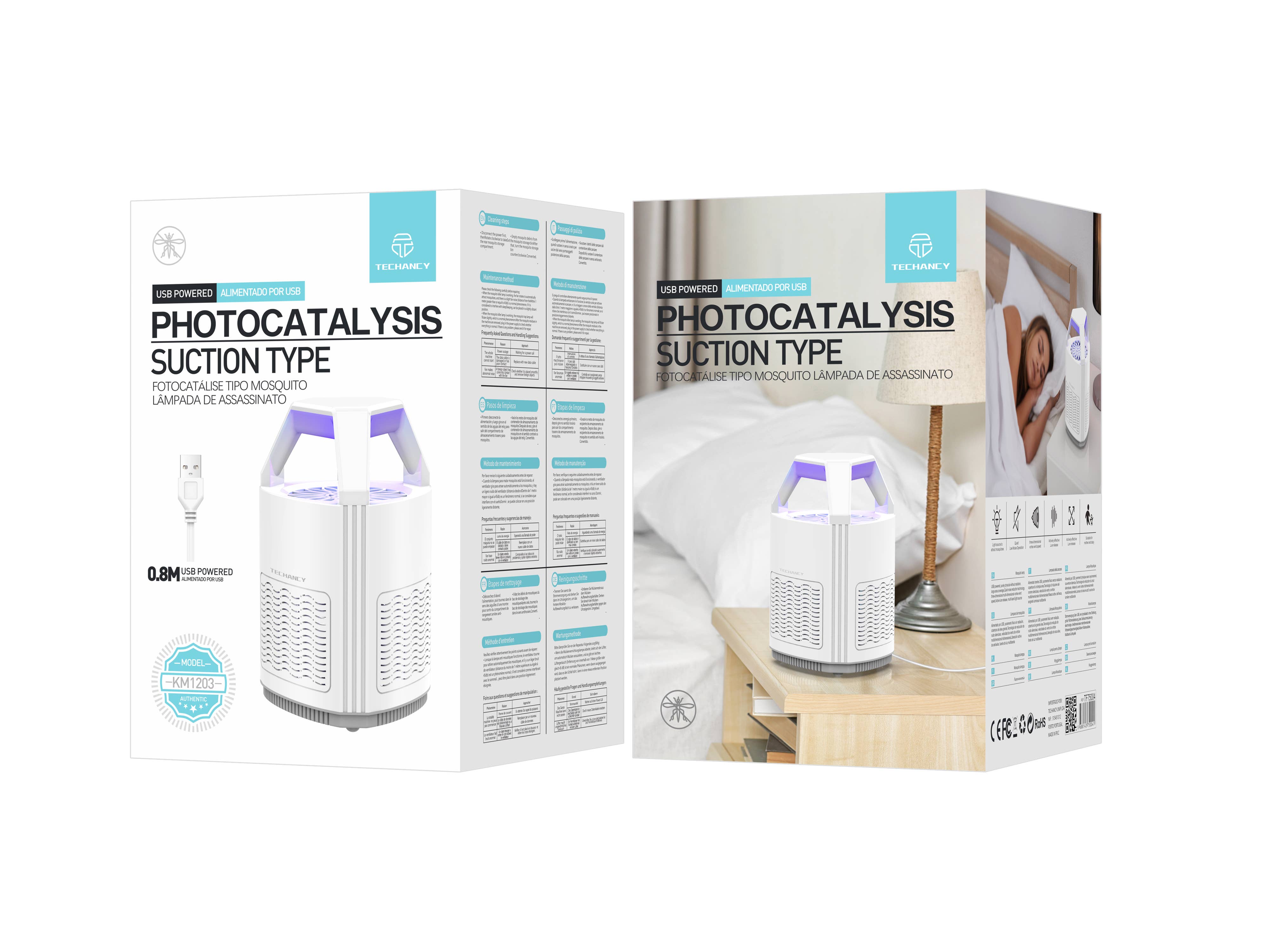 TECHANCY - Wholesale Insect Repellent - TECHANCY Electric anti-mosquito lamp, mosquito repellent USB1