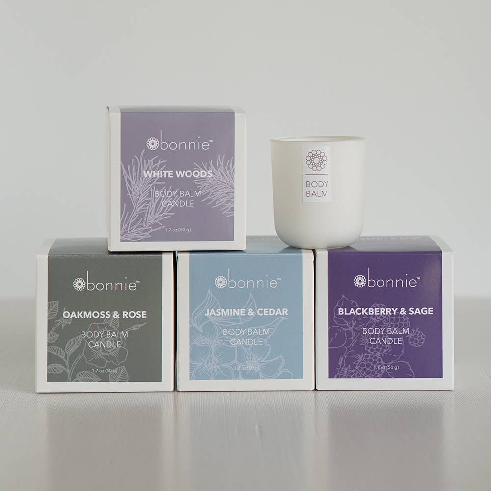 Bonnie Skincare - Wholesale Jar/Filled Candle - Body Balm Candle / Oakmoss & Rose (60 g) Lotion Candle1