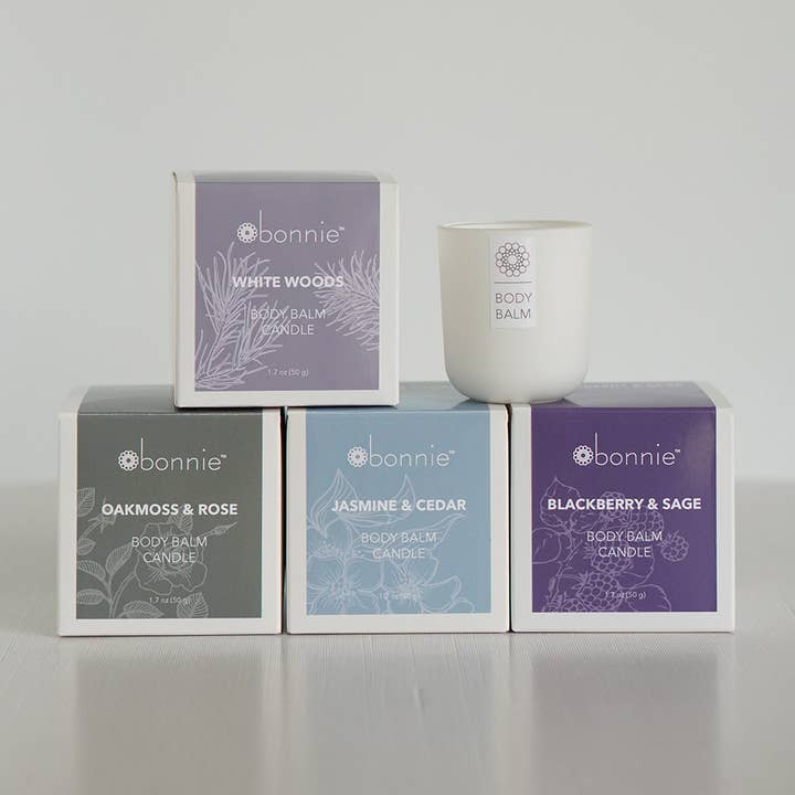 Bonnie Skincare - Wholesale Jar/Filled Candle - Body Balm Candle / Oakmoss & Rose (60 g) Lotion Candle1