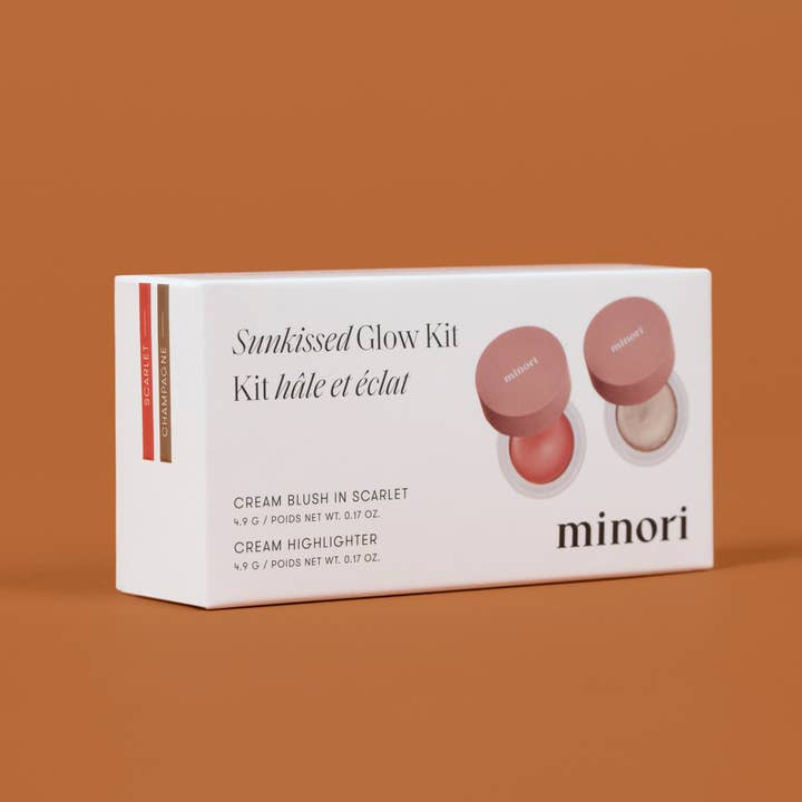 Sunkissed Glow Kit — Cream Blush & Highlighter Gift Set for wholesale by Minori