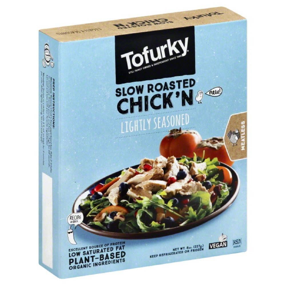 KeHE Distributors, LLC - Wholesale Jerky - Tofurky Lightly Seasoned Slow Roasted Chick'n, 8 Oz (Pack of 5)0