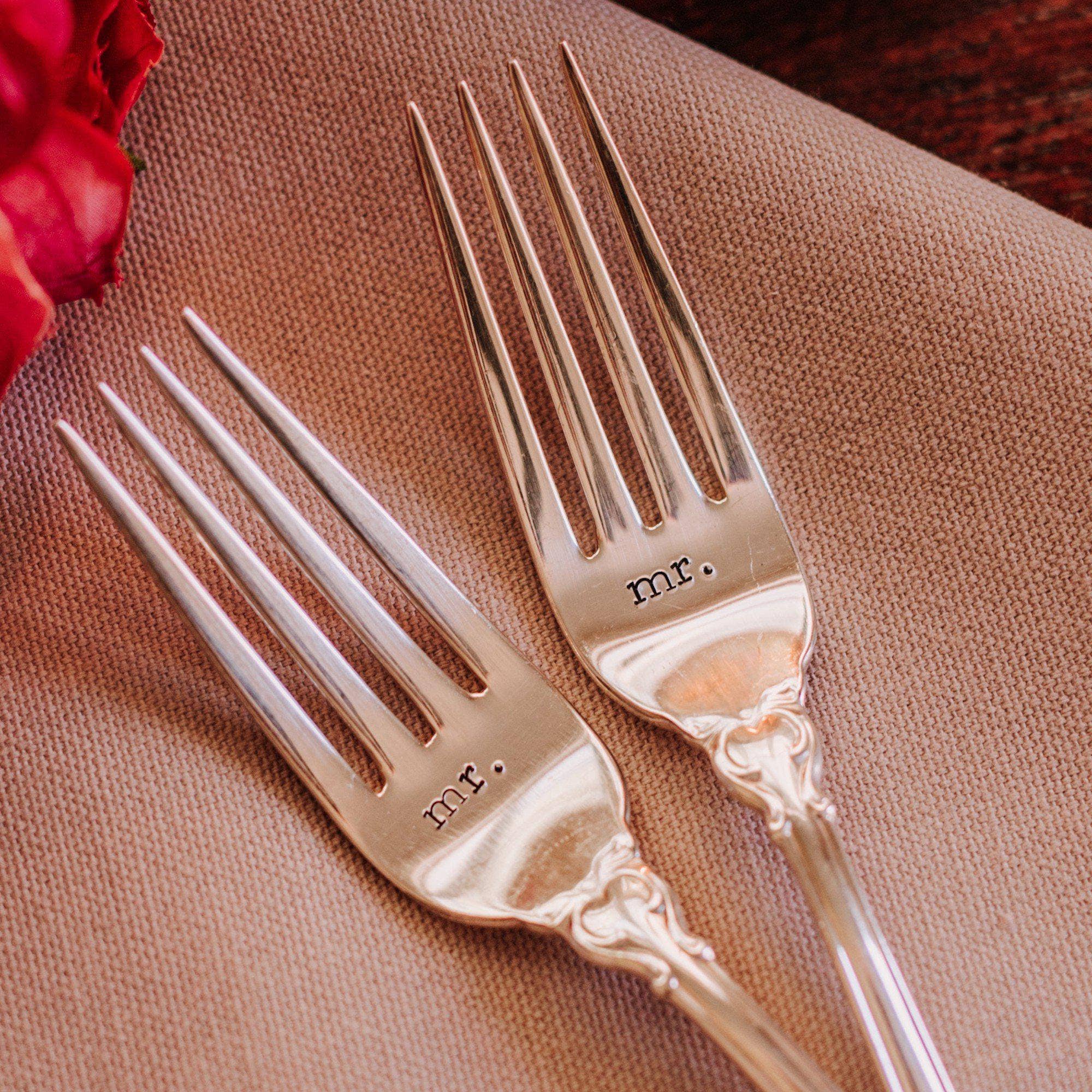 Salt and Sparkle - Wholesale Table Fork - Gold or Silver Vintage Wedding Forks1