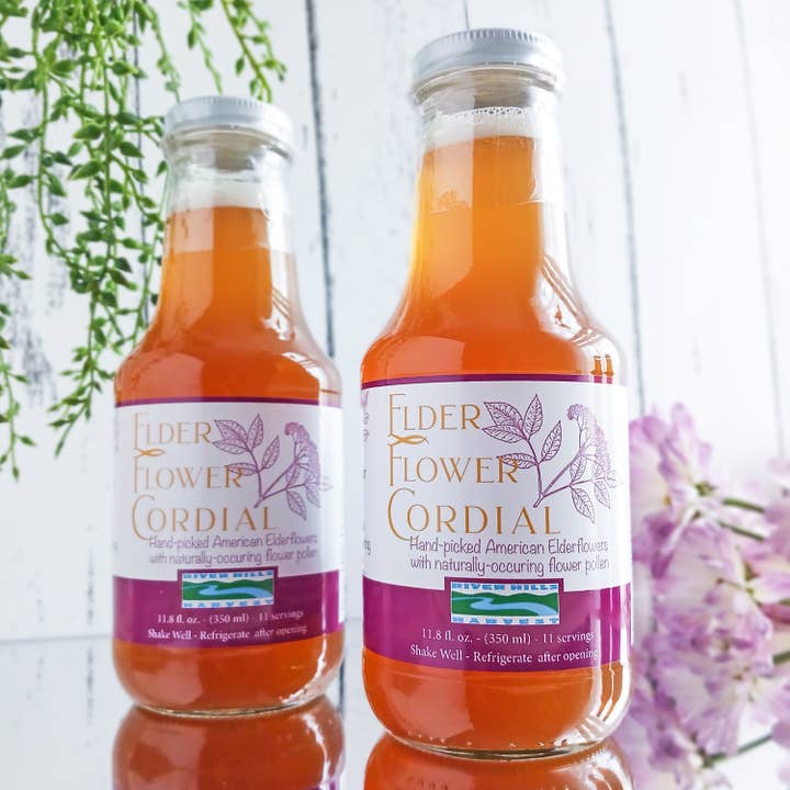 American Elderflower Cordial for wholesale by River Hills Harvest