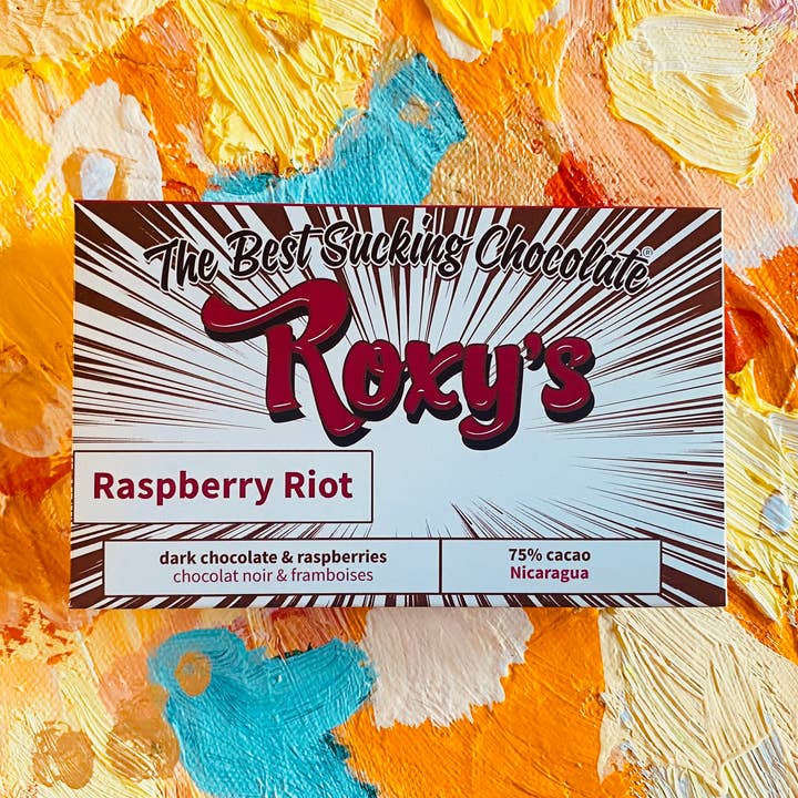 Himbeeraufstand für den Großhandel von Roxy's Chocolate