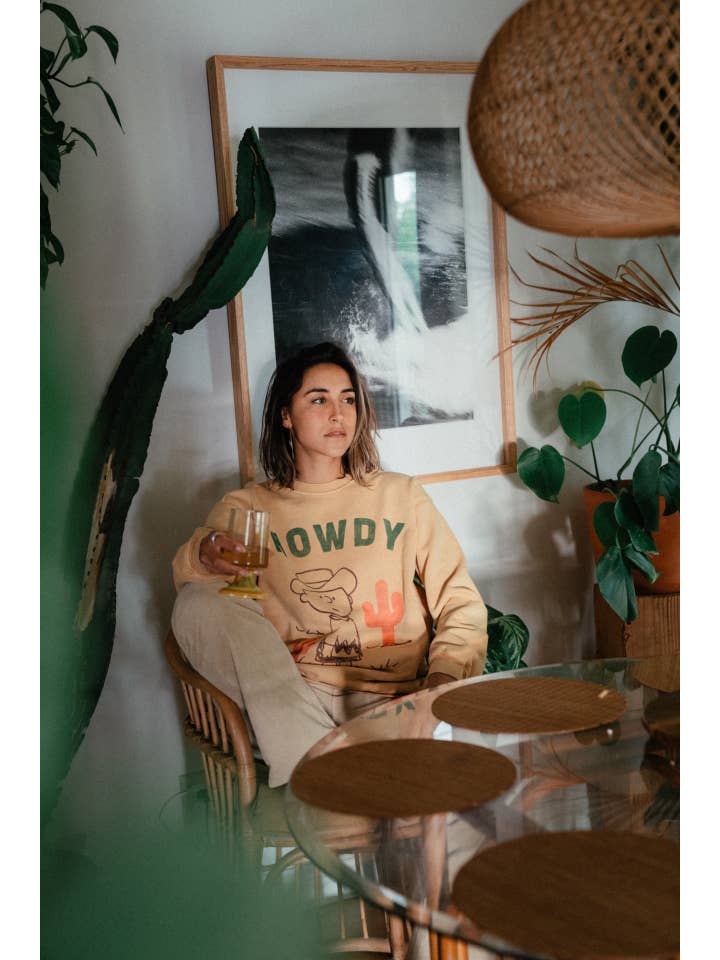 People Of Leisure - Wholesale Graphic Sweatshirt - Women's - Peanuts Cowboy Charlie Sweatshirt2