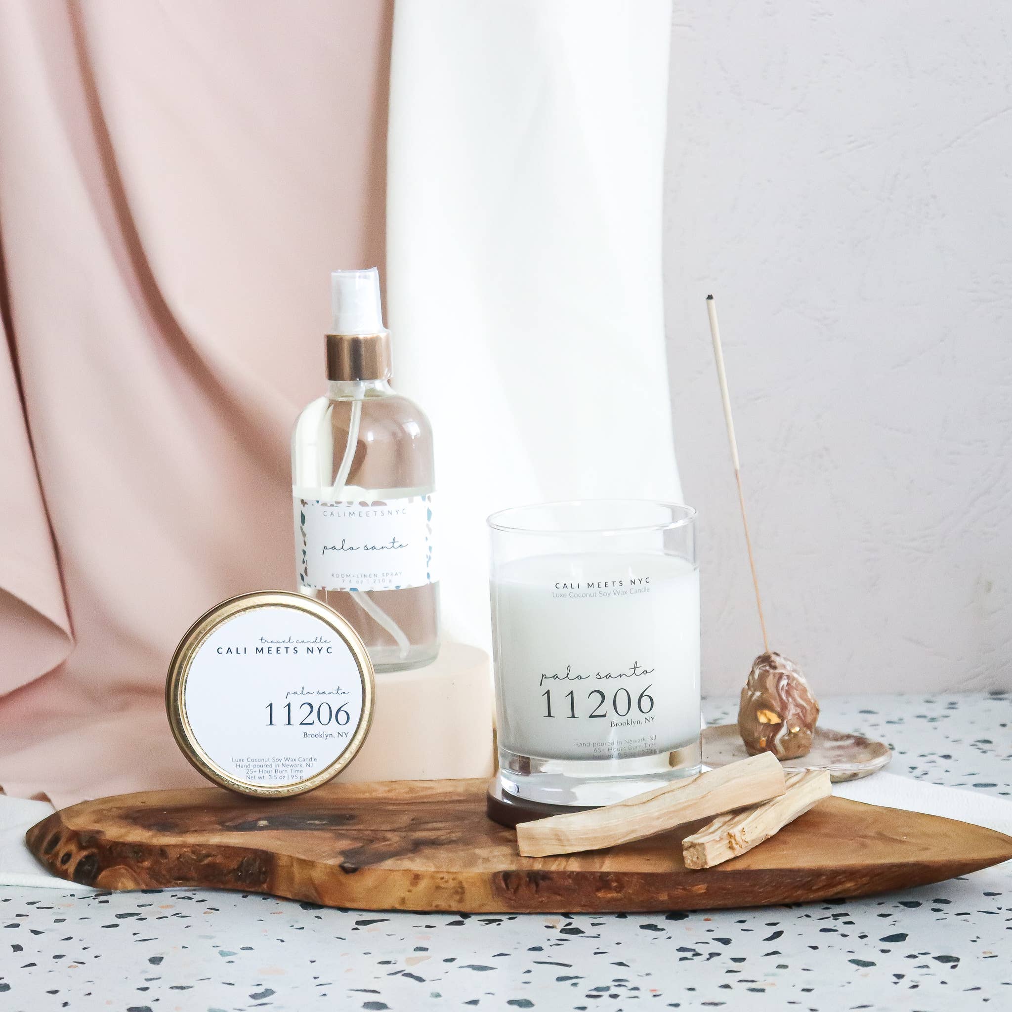 Cali Meets NYC - Wholesale Room & Linen Spray - Palo Santo Room + Linen Spray2