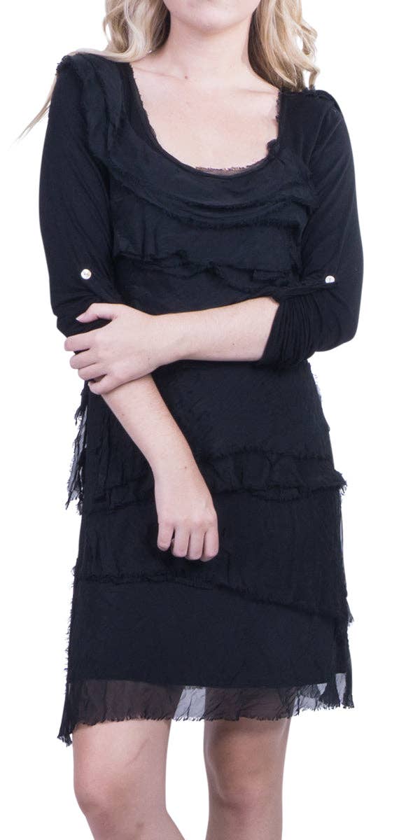 Gigi Moda - Wholesale Dress - Women's - Long Sleeve Ruffled Dress18