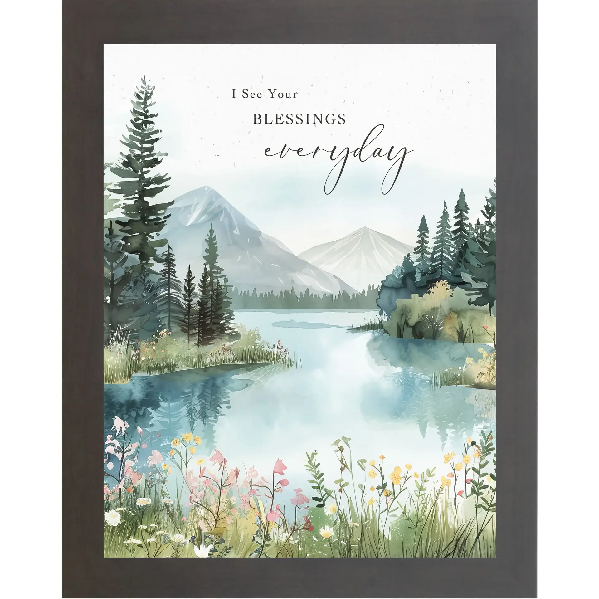 Summer Snow Art - Wholesale Wall Art Set - I See Your Blessings Everyday Forest Mountains Art Decor4