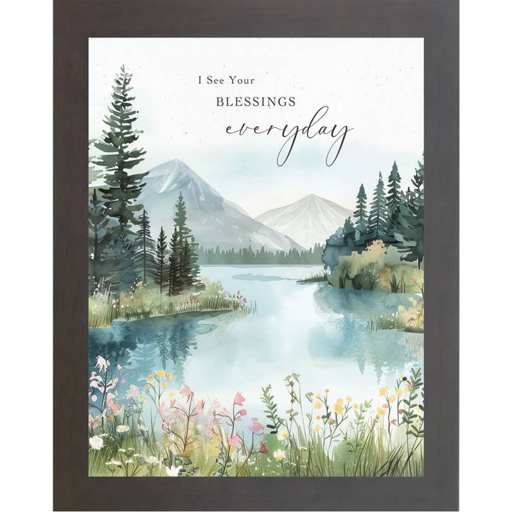 Summer Snow Art - Wholesale Wall Art Set - I See Your Blessings Everyday Forest Mountains Art Decor4