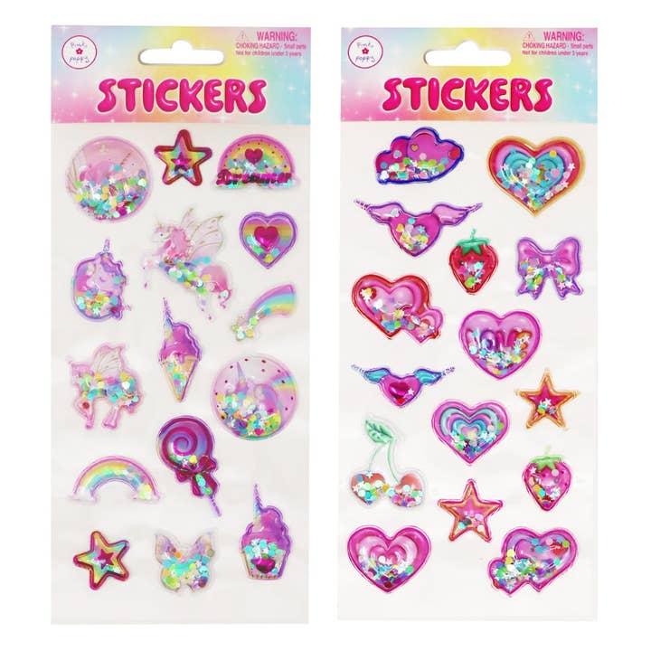 Autocollants Agitateurs de Confettis | Lot de 12 pour la vente par Pink Poppy USA