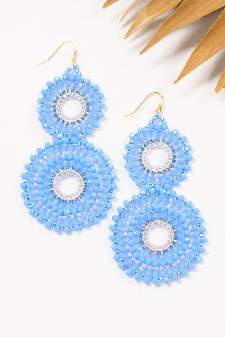 Bali Queen - Wholesale Dangle Earrings - Thai Crystal Double Circle Earrings41