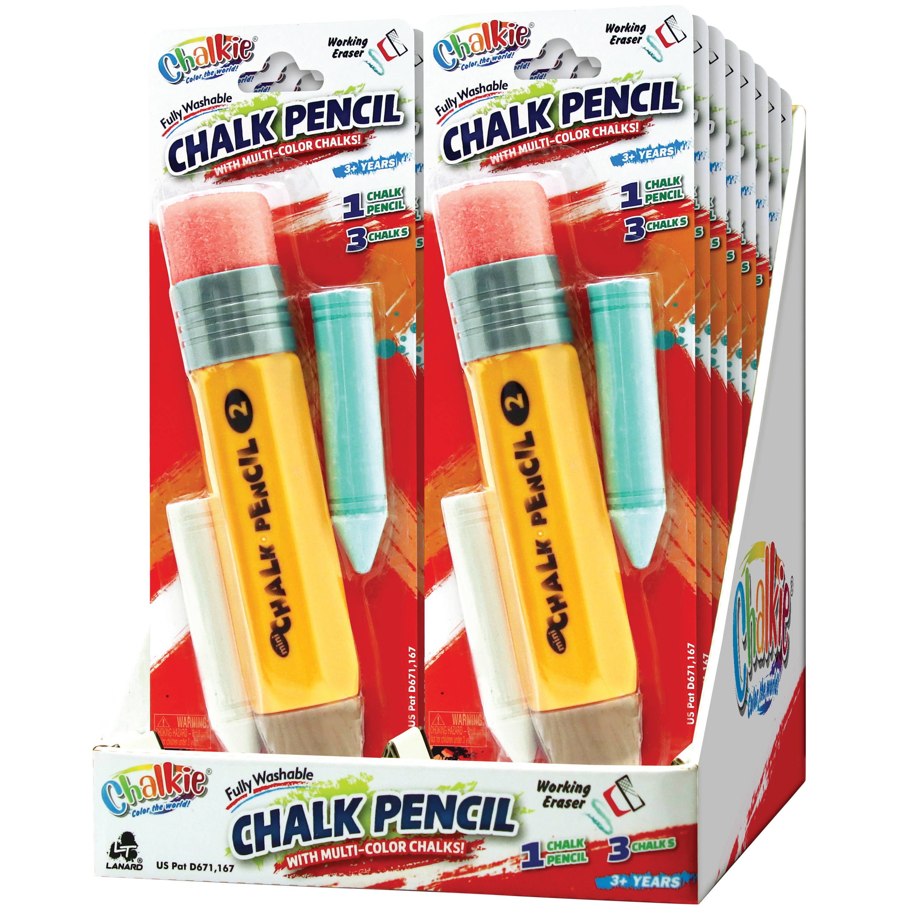 US Toy Company - Wholesale Chalk - Chalk Pencils 16-unit Display1