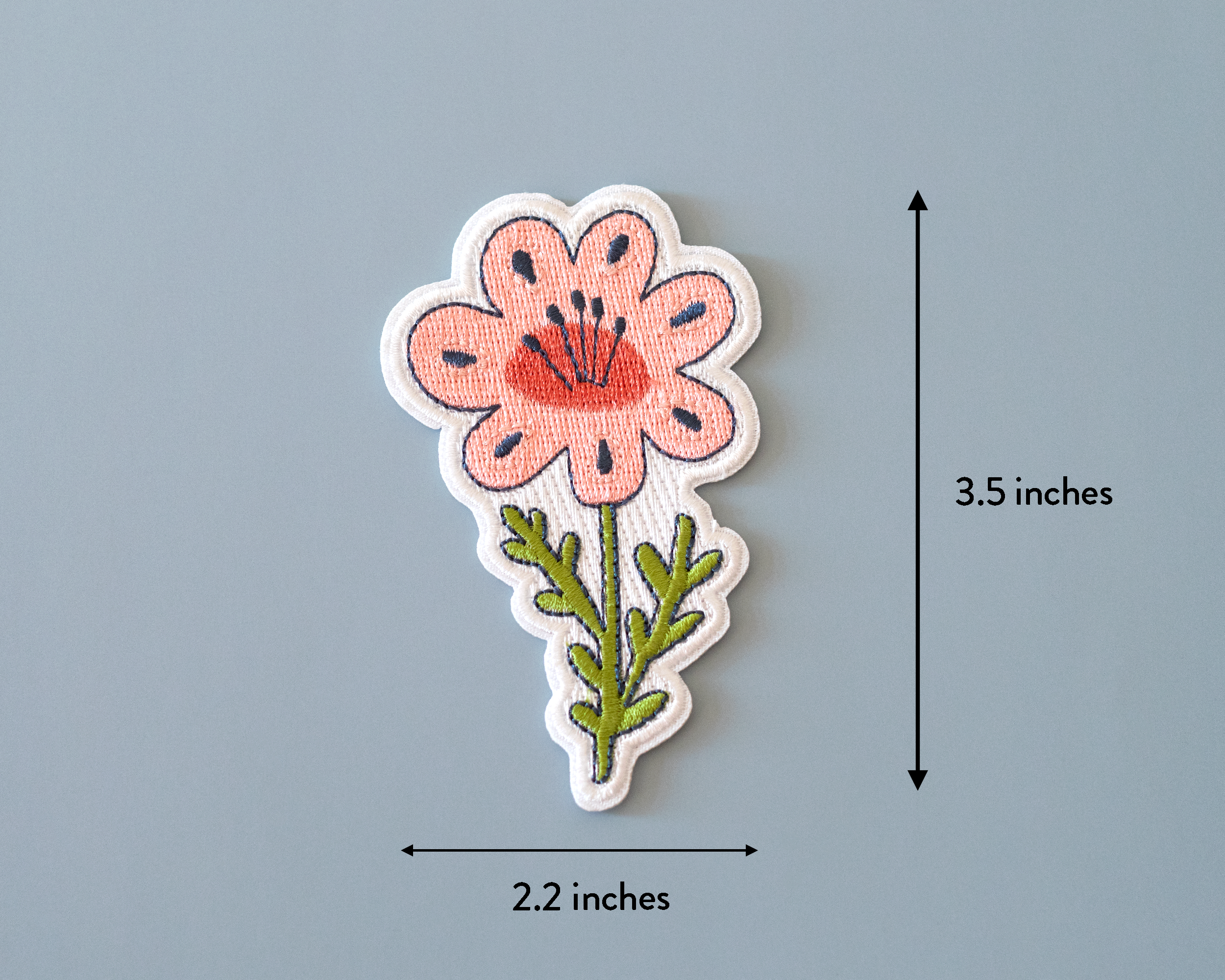 RippleSplash Studio - Wholesale Patch - Pink Floral Iron-On Patch2