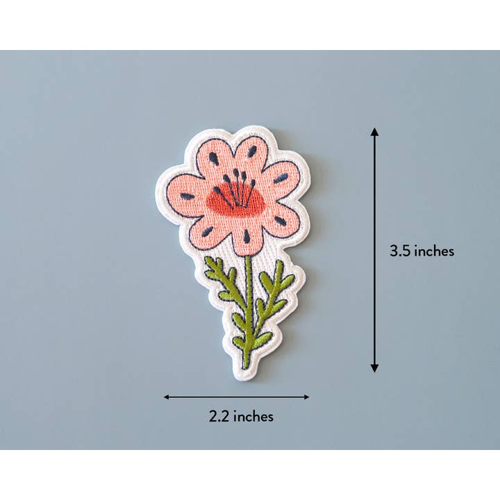 RippleSplash Studio - Wholesale Patch - Pink Floral Iron-On Patch2