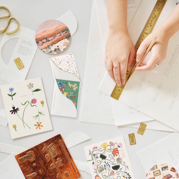 Seedlings - Wholesale Friendship Card - Shrooms Sprout - Friendship Mini Greeting Card (2.5" x 3.5")5