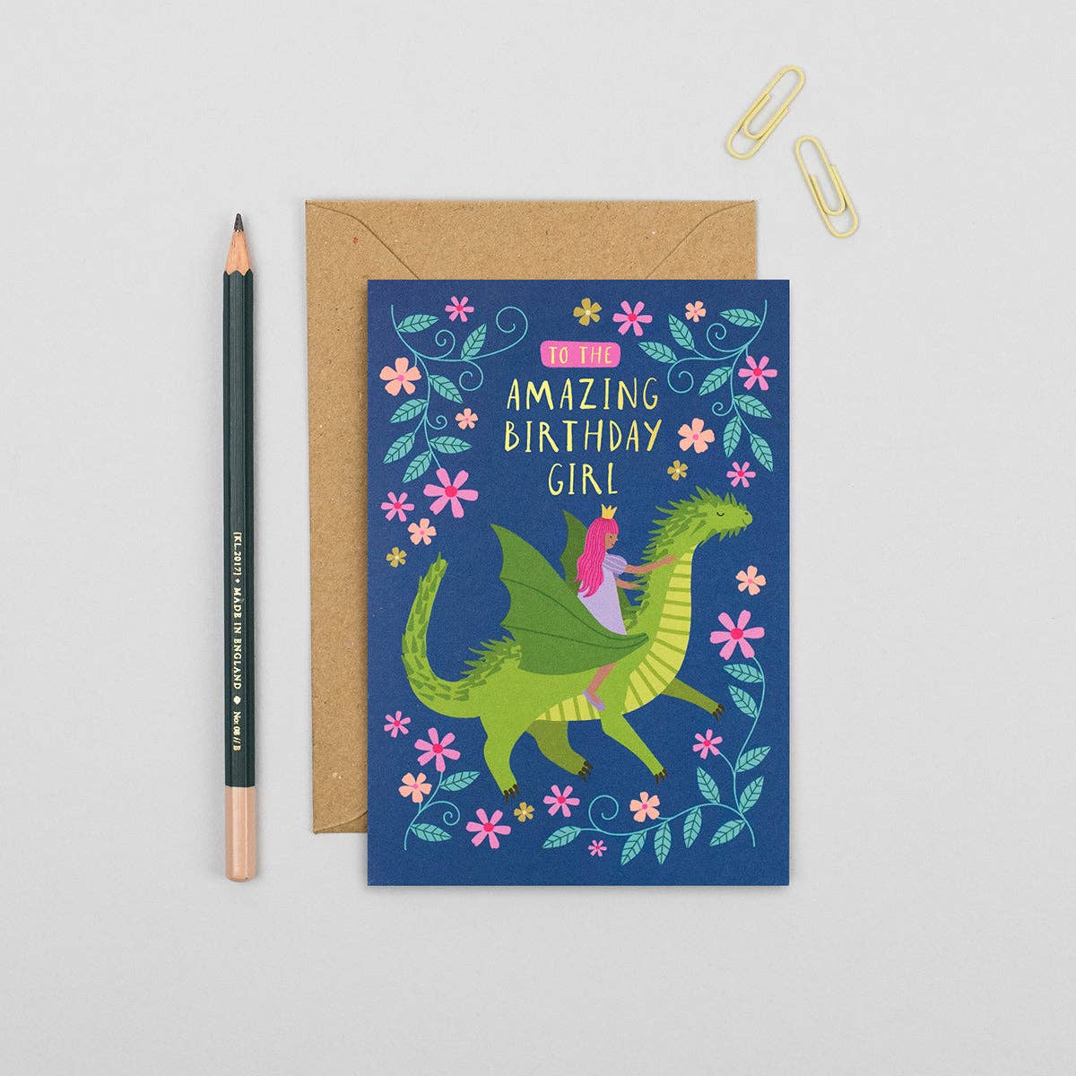 Mifkins - Vente Cartes d'anniversaire - Carte d'anniversaire La Princesse et le Dragon1