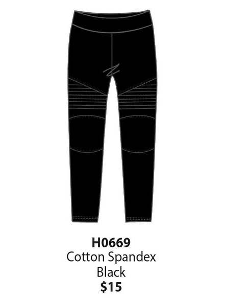 Paper Flower - Wholesale Fashion Leggings - Kids - Motto Legging Black No Wash - TWEEN GIRLS3