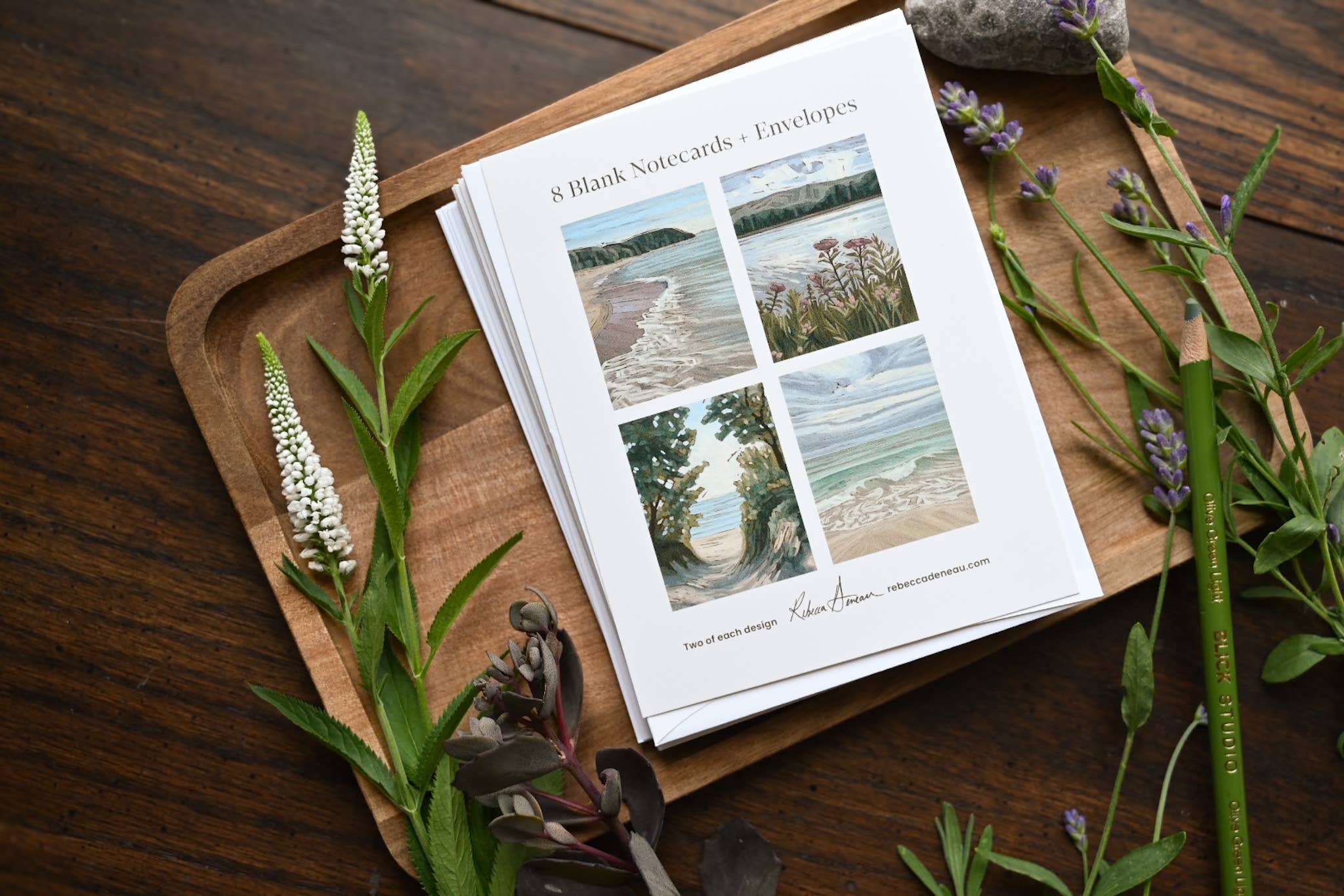 Rebecca Deneau - Wholesale Stationery/Notecard Set - Lake Note Card Set1