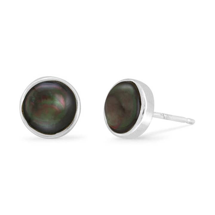 Round Studs Sterling Silver Earring (EA 265) for wholesale by Boma Jewelry