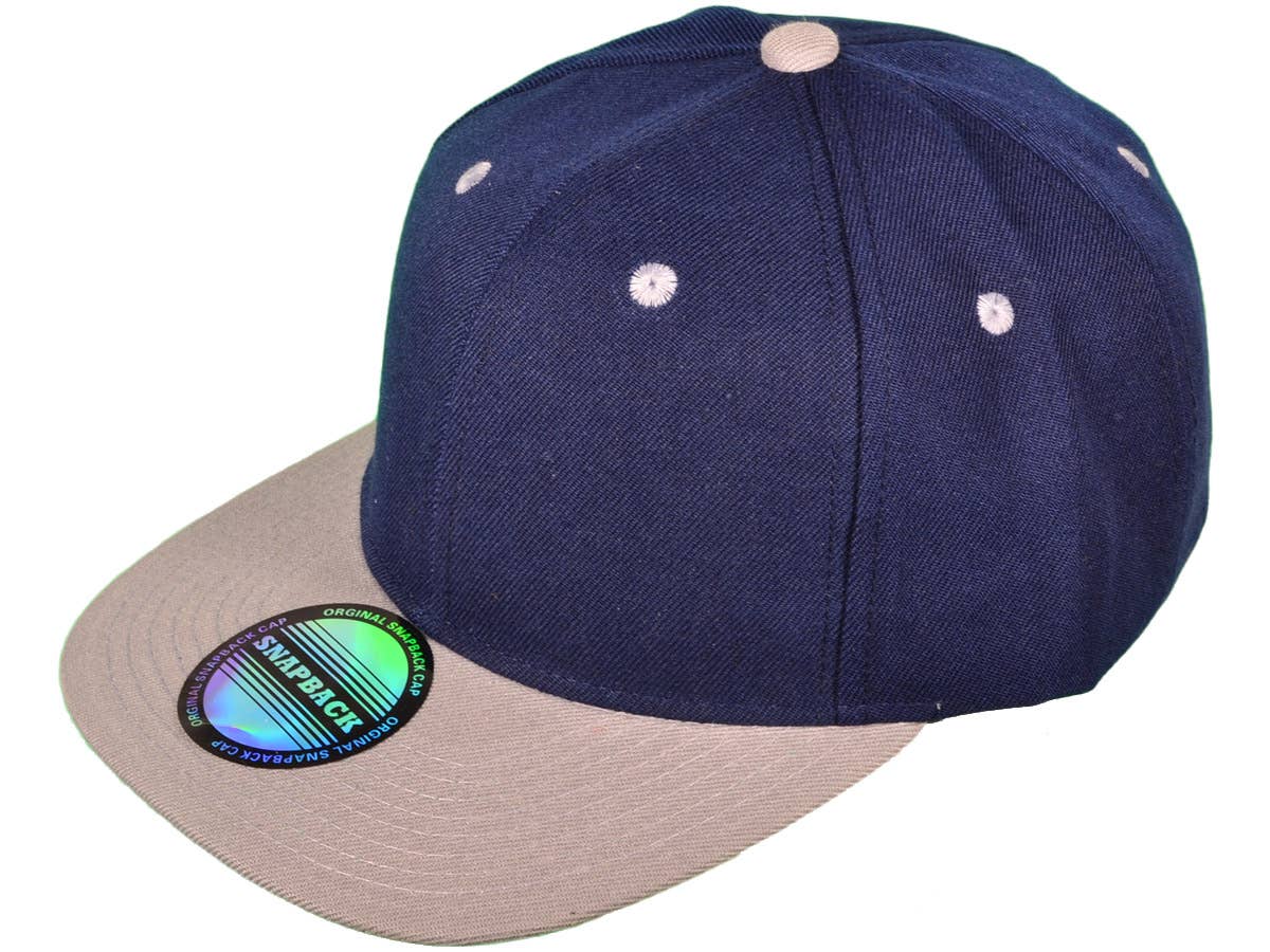 Buck Wholesale - Vente Casquette à visière plate – unisexe - Casquettes snapback unies à visière plate style vintage26