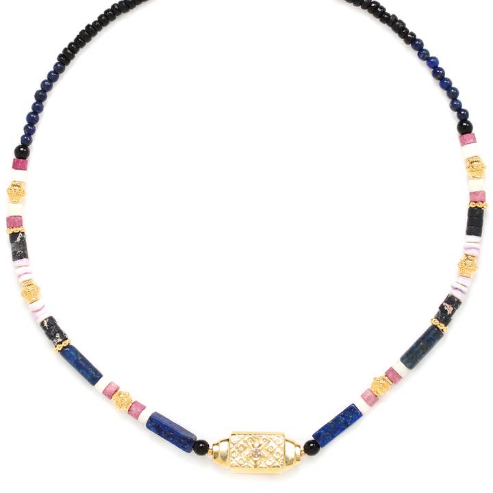 KARA center piece metal short necklace for wholesale by Franck Herval