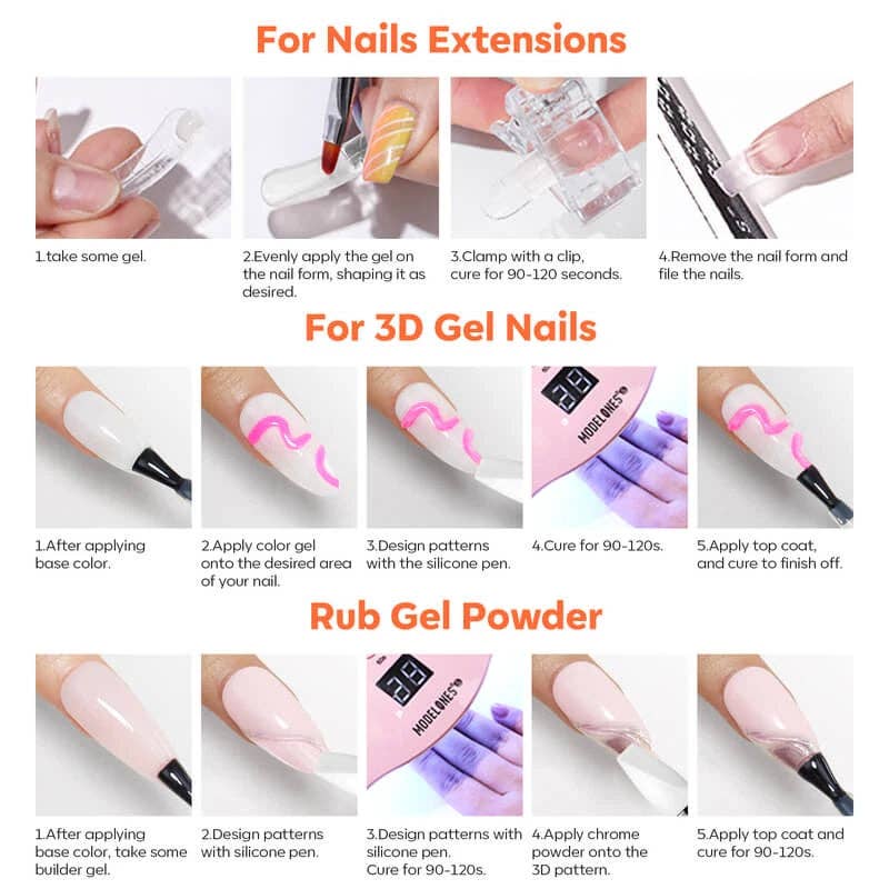 Modelones - Wholesale Nailcare Set - Non-Stick Hands Solid Builder Gel Kit 15g5