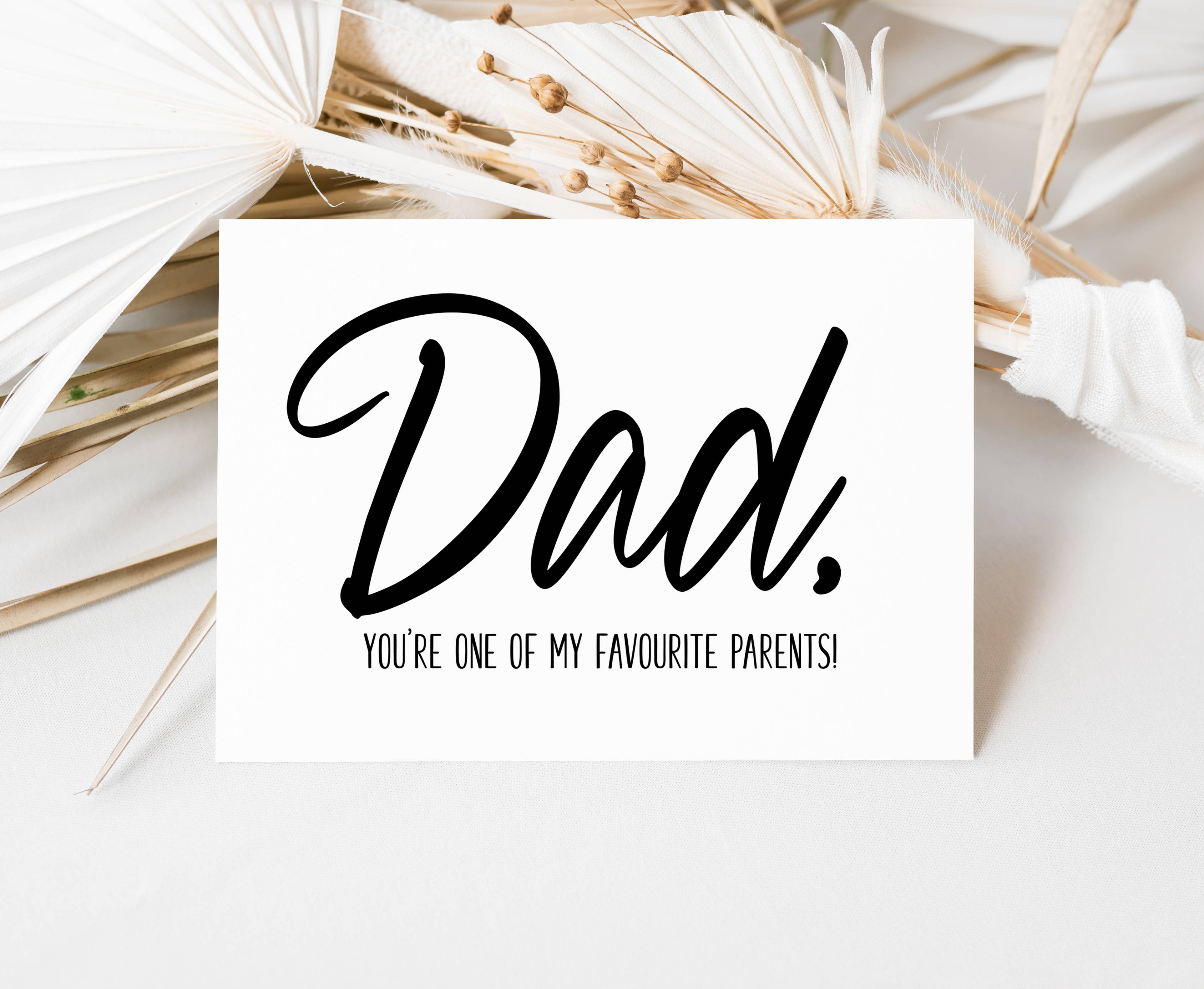 Coco Press - Wholesale Father’s Day card - Funny Fathers Day Card for Dad, Dad Your My Favourite Parent