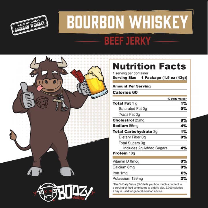 Boozy Jerky - Wholesale Jerky - Bourbon Whiskey Beef Jerky