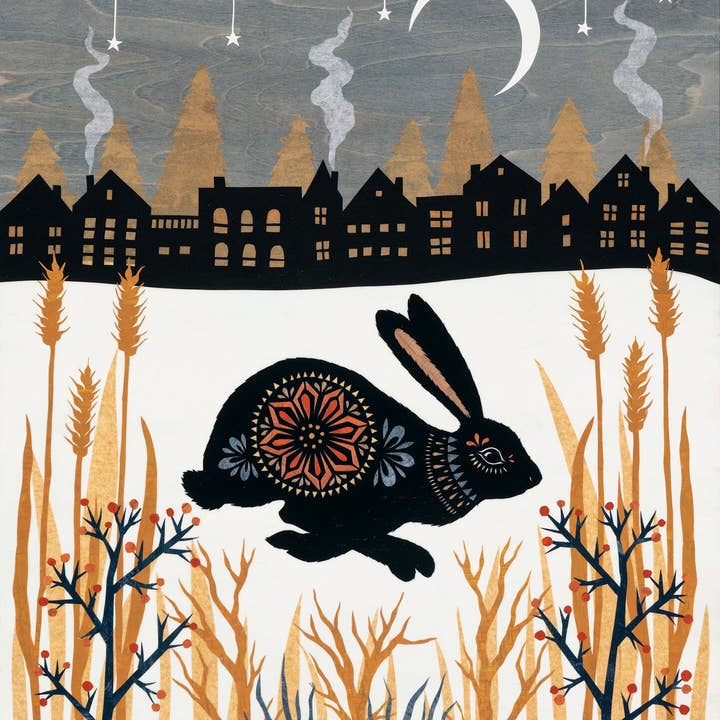 Always Moving Always Flowing - 16 x 20 inch Cut Paper Art Print for wholesale by Rural Pearl: Cut Paper Art by Angie Pickman