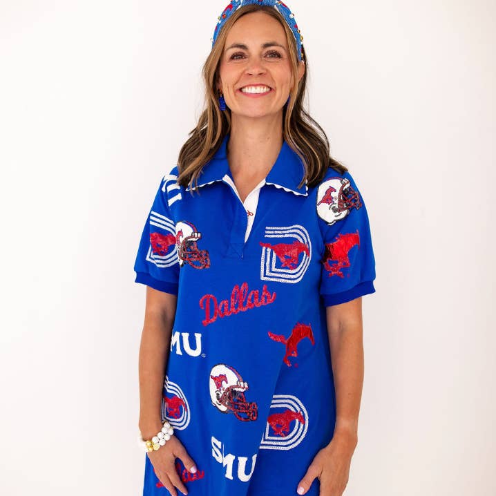 SMU-Logo-Patch-Kleid für den Großhandel von Brianna Cannon