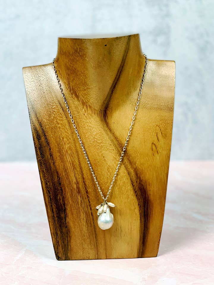 Baroque Pearl Drop Necklace for wholesale by Scarlette Dove