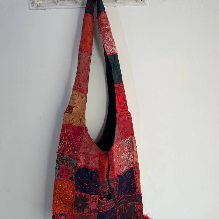 Meghcraft - Vendita all'ingrosso Borsa tote - Donna - Borsa Jhola Patchwork Vintage Indiano - Borsa a Tracolla Borsa Boho11